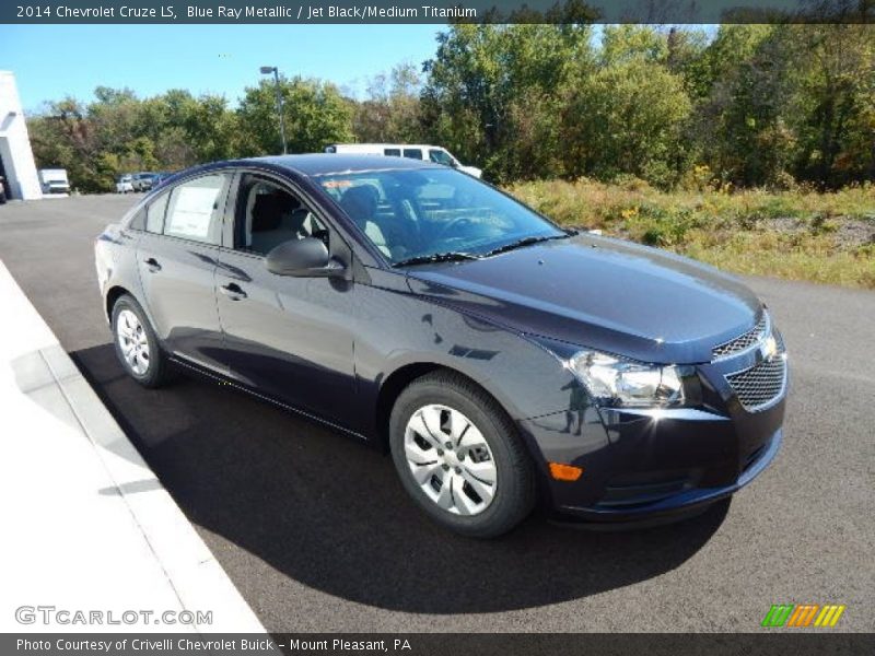 Blue Ray Metallic / Jet Black/Medium Titanium 2014 Chevrolet Cruze LS