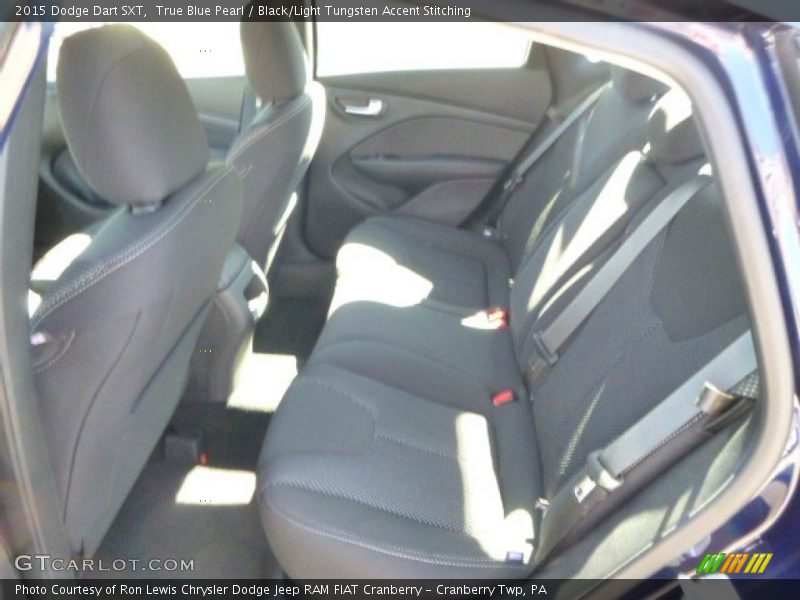 True Blue Pearl / Black/Light Tungsten Accent Stitching 2015 Dodge Dart SXT