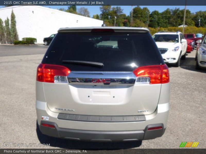 Champagne Silver Metallic / Jet Black 2015 GMC Terrain SLE AWD