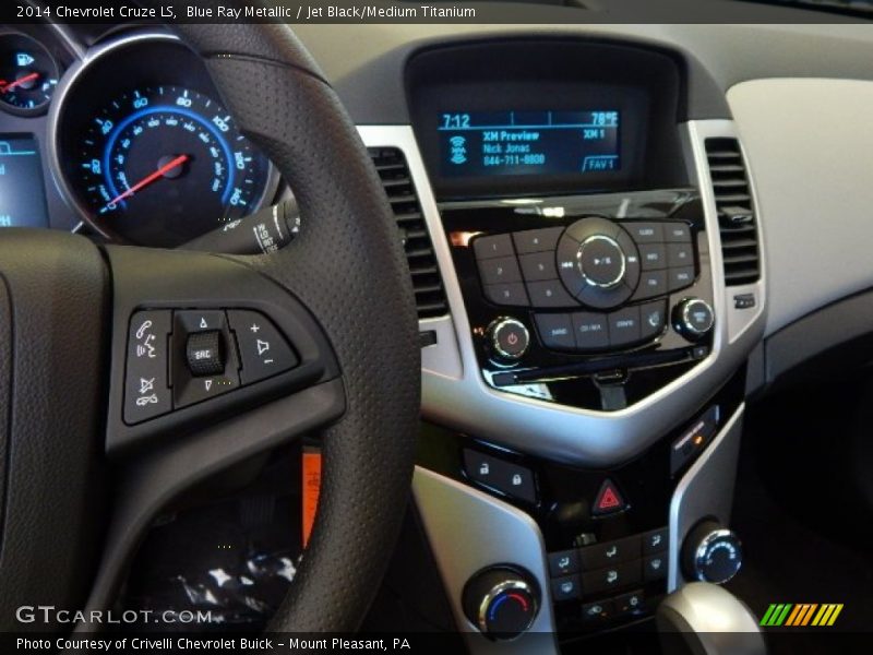 Blue Ray Metallic / Jet Black/Medium Titanium 2014 Chevrolet Cruze LS