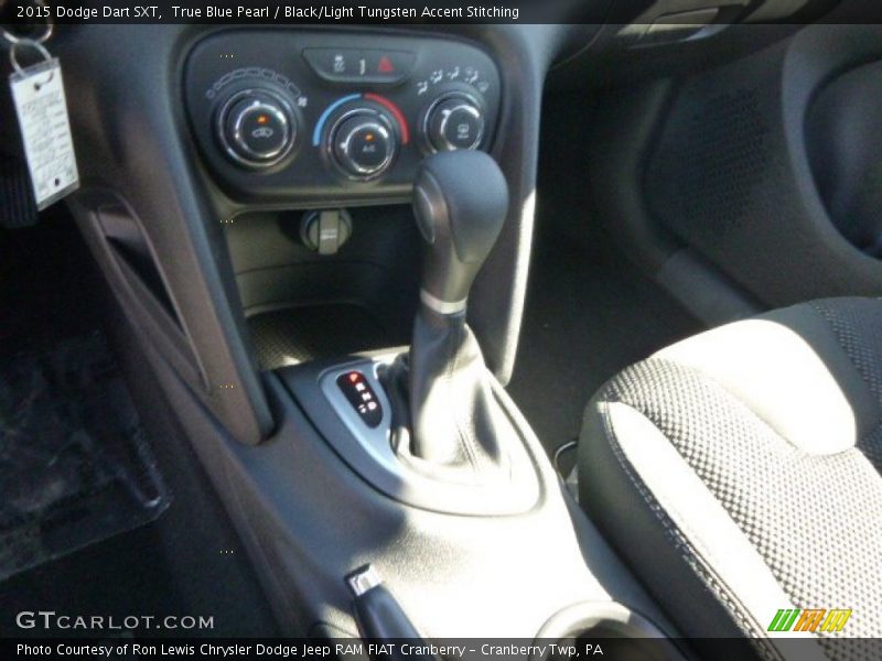 True Blue Pearl / Black/Light Tungsten Accent Stitching 2015 Dodge Dart SXT