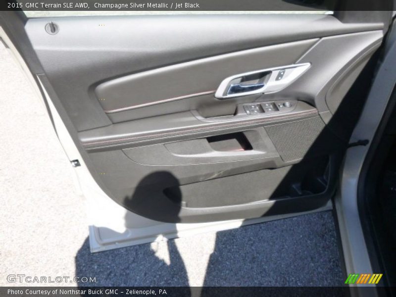 Champagne Silver Metallic / Jet Black 2015 GMC Terrain SLE AWD