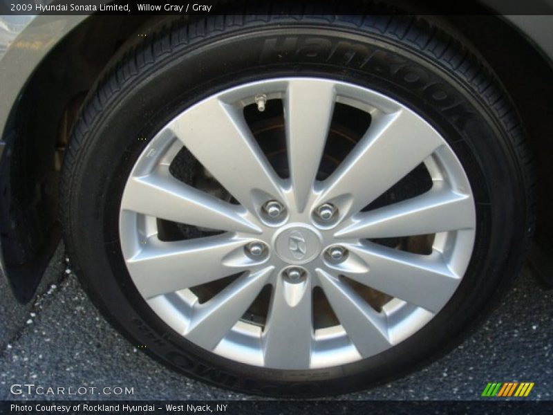 Willow Gray / Gray 2009 Hyundai Sonata Limited