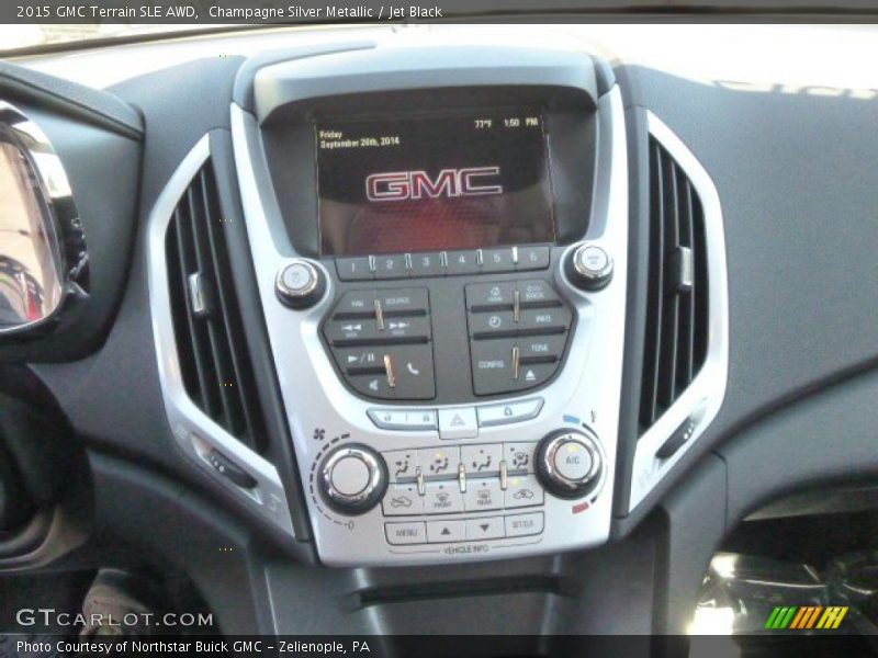 Champagne Silver Metallic / Jet Black 2015 GMC Terrain SLE AWD