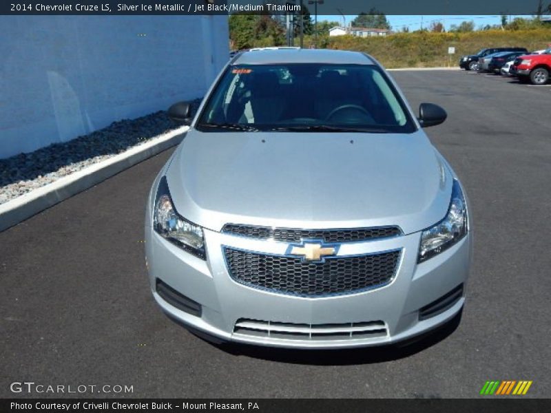 Silver Ice Metallic / Jet Black/Medium Titanium 2014 Chevrolet Cruze LS