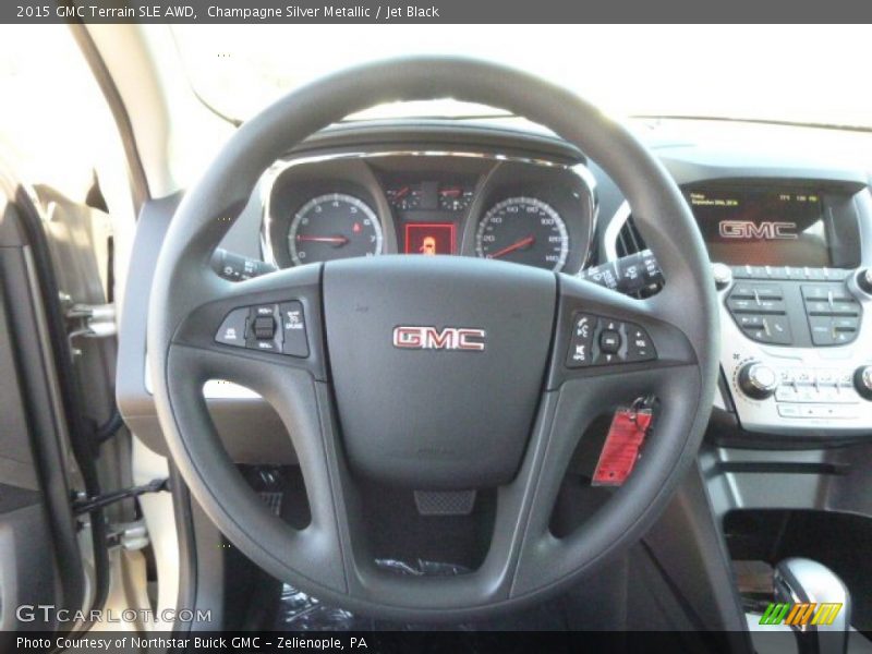 Champagne Silver Metallic / Jet Black 2015 GMC Terrain SLE AWD