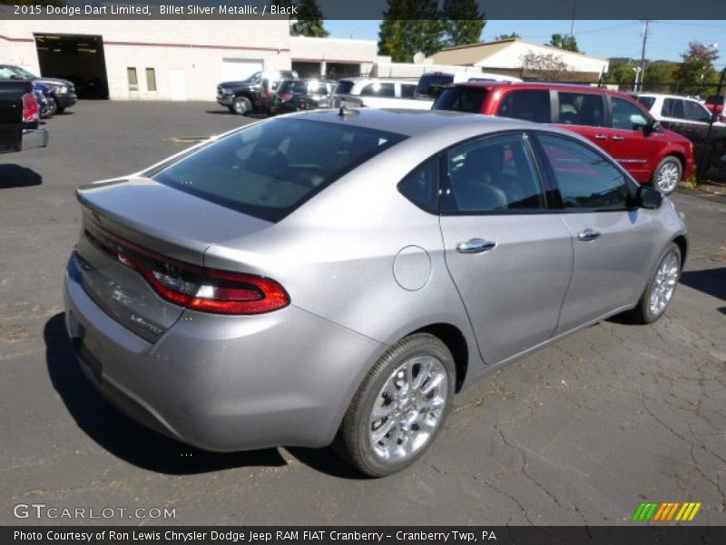 Billet Silver Metallic / Black 2015 Dodge Dart Limited