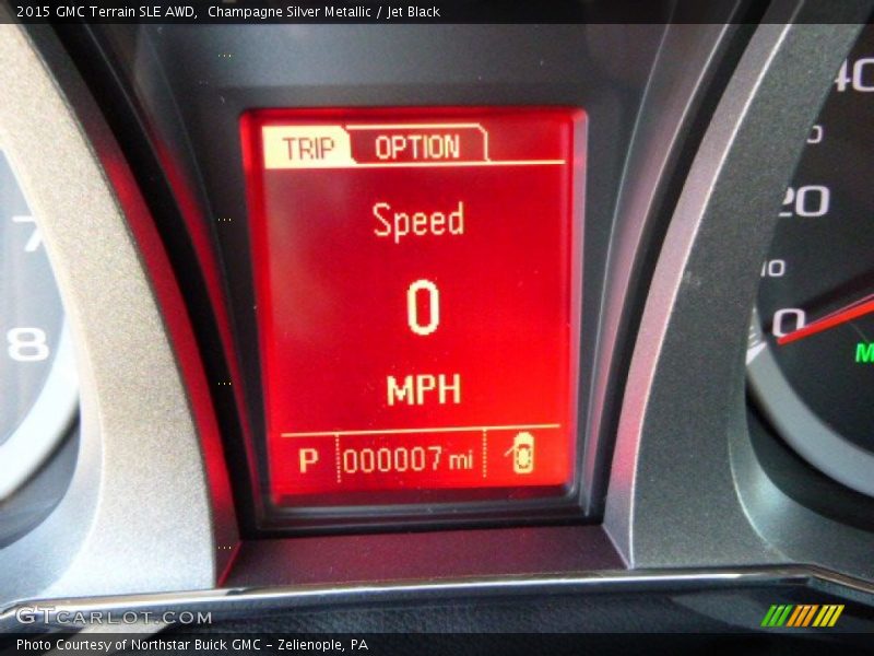 Champagne Silver Metallic / Jet Black 2015 GMC Terrain SLE AWD