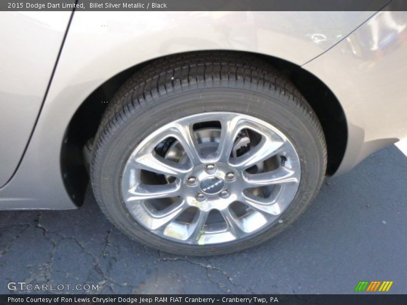 Billet Silver Metallic / Black 2015 Dodge Dart Limited