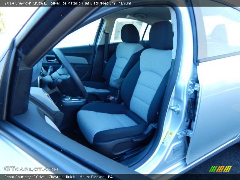 Silver Ice Metallic / Jet Black/Medium Titanium 2014 Chevrolet Cruze LS