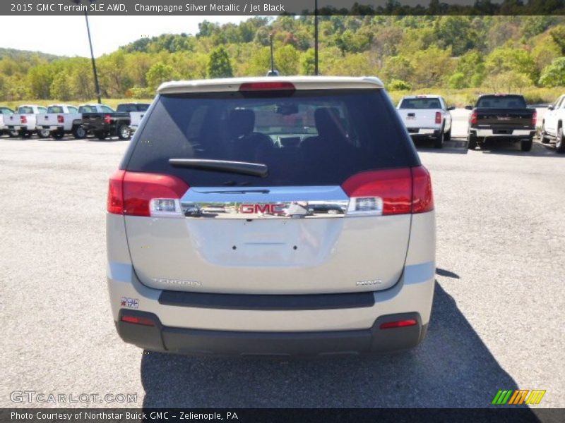 Champagne Silver Metallic / Jet Black 2015 GMC Terrain SLE AWD