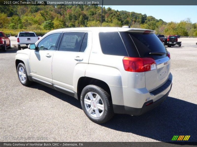 Champagne Silver Metallic / Jet Black 2015 GMC Terrain SLE AWD