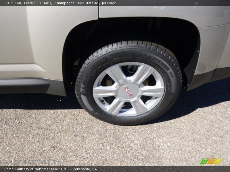 Champagne Silver Metallic / Jet Black 2015 GMC Terrain SLE AWD