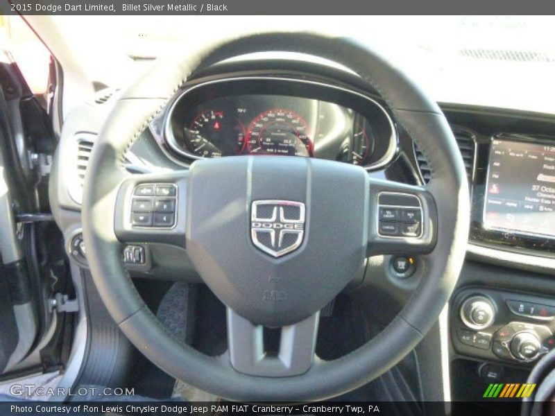 Billet Silver Metallic / Black 2015 Dodge Dart Limited