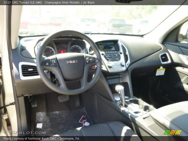 Champagne Silver Metallic / Jet Black 2015 GMC Terrain SLE AWD