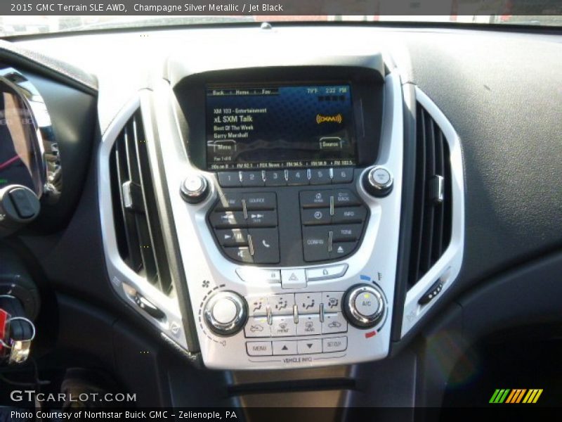 Champagne Silver Metallic / Jet Black 2015 GMC Terrain SLE AWD