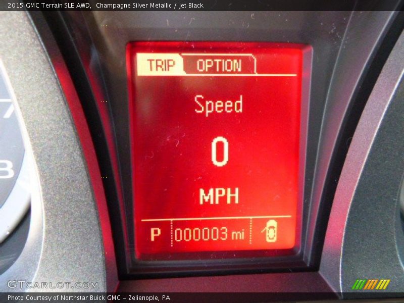 Champagne Silver Metallic / Jet Black 2015 GMC Terrain SLE AWD