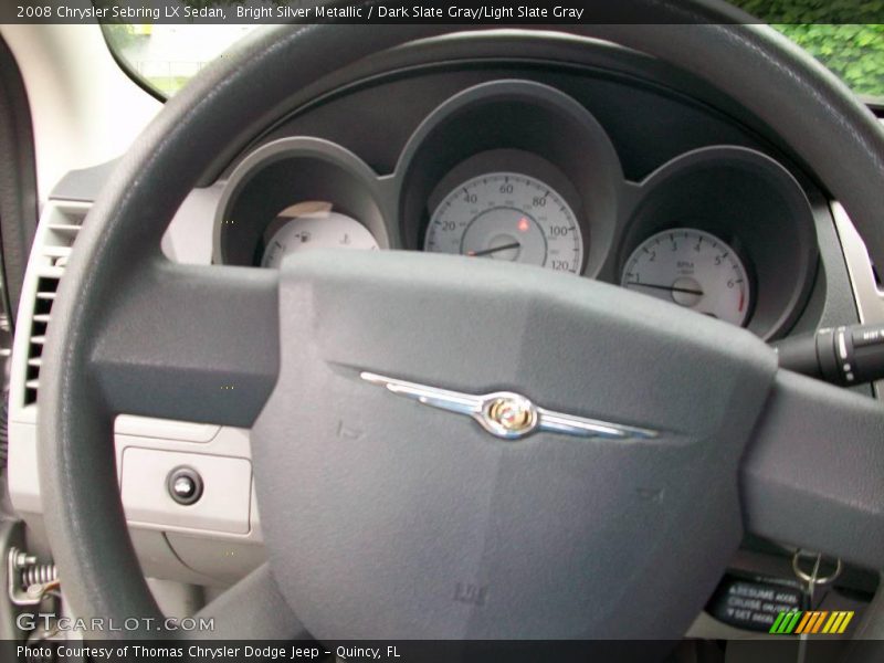 Bright Silver Metallic / Dark Slate Gray/Light Slate Gray 2008 Chrysler Sebring LX Sedan