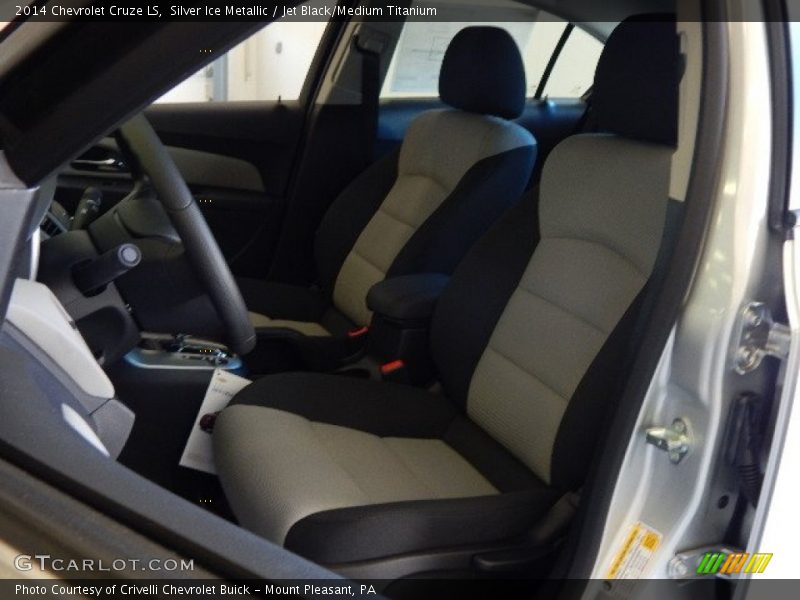 Silver Ice Metallic / Jet Black/Medium Titanium 2014 Chevrolet Cruze LS