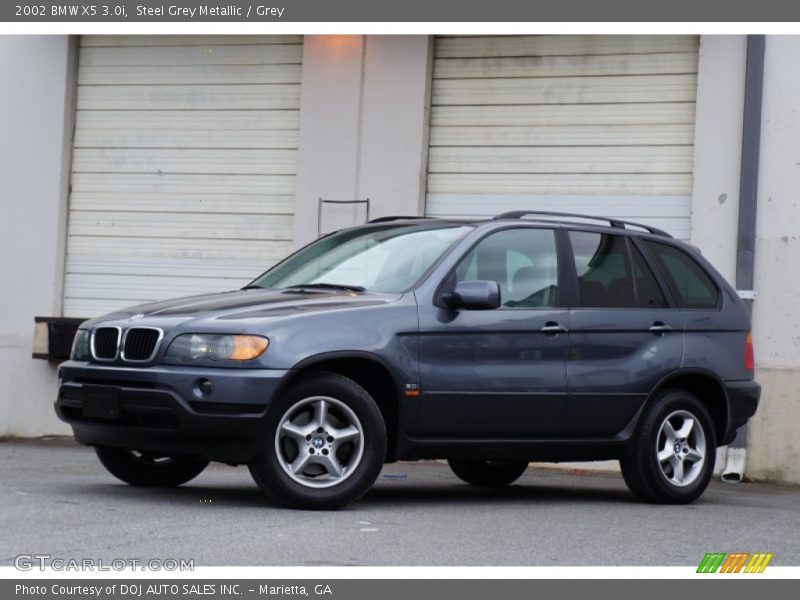 Steel Grey Metallic / Grey 2002 BMW X5 3.0i