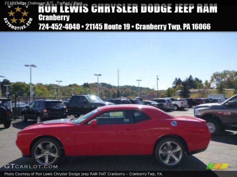 TorRed / Black 2015 Dodge Challenger R/T