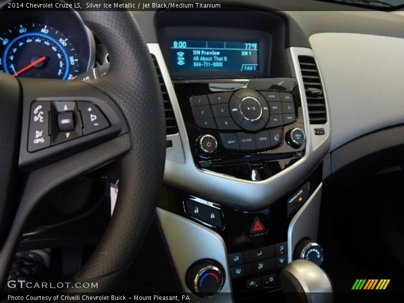 Silver Ice Metallic / Jet Black/Medium Titanium 2014 Chevrolet Cruze LS