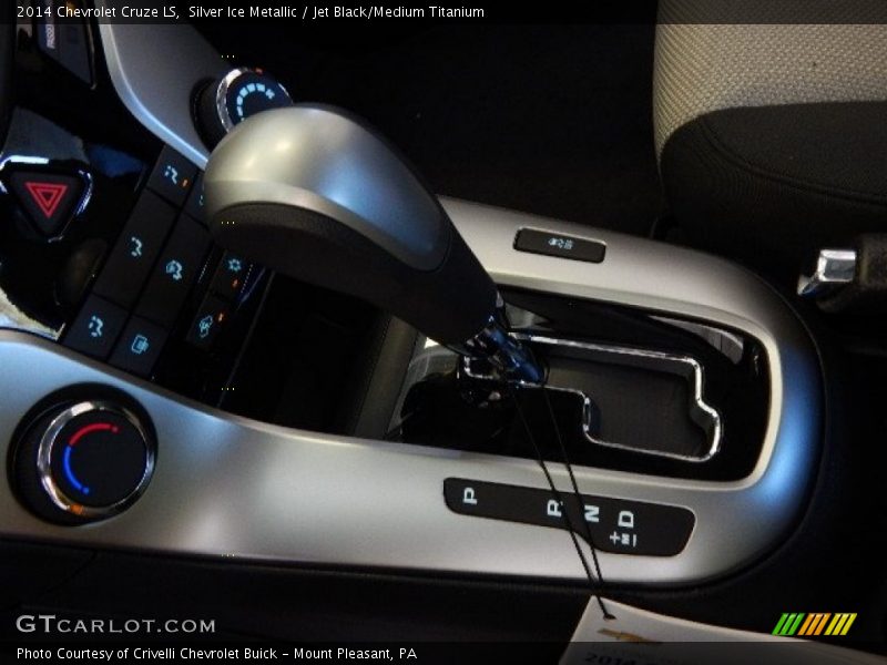 Silver Ice Metallic / Jet Black/Medium Titanium 2014 Chevrolet Cruze LS