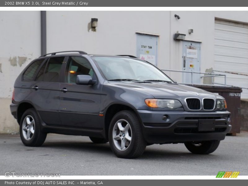 Steel Grey Metallic / Grey 2002 BMW X5 3.0i