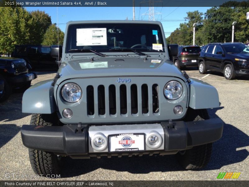 Anvil / Black 2015 Jeep Wrangler Unlimited Sahara 4x4