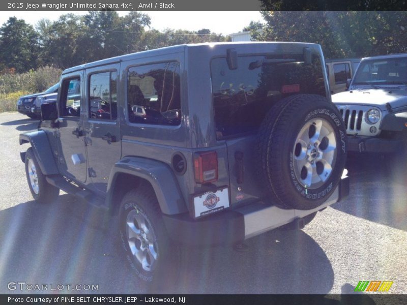 Anvil / Black 2015 Jeep Wrangler Unlimited Sahara 4x4