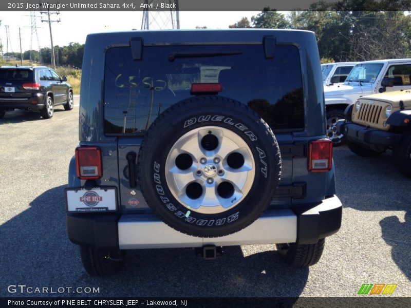 Anvil / Black 2015 Jeep Wrangler Unlimited Sahara 4x4