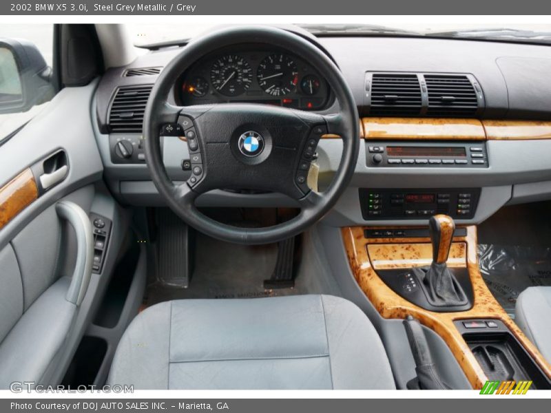 Steel Grey Metallic / Grey 2002 BMW X5 3.0i
