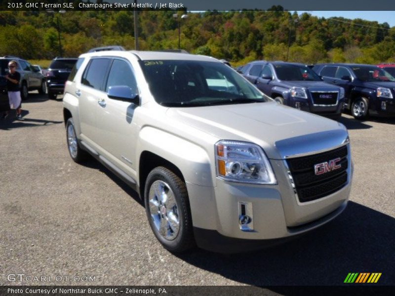 Champagne Silver Metallic / Jet Black 2015 GMC Terrain SLE