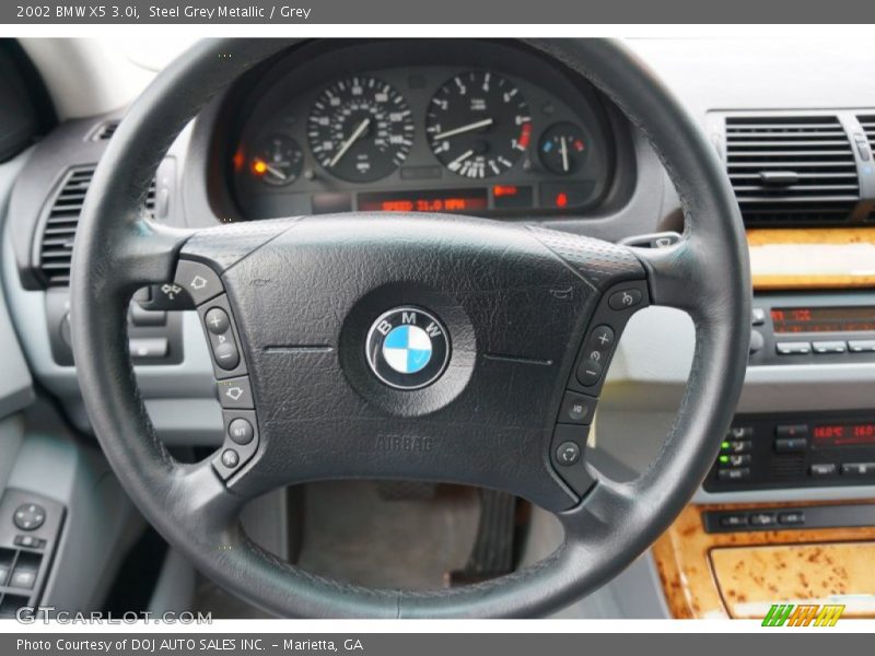 Steel Grey Metallic / Grey 2002 BMW X5 3.0i