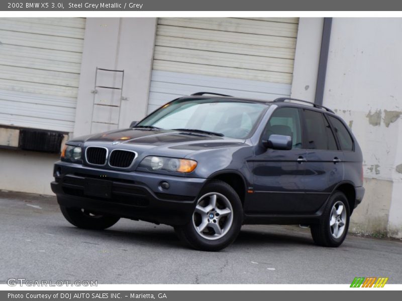 Steel Grey Metallic / Grey 2002 BMW X5 3.0i