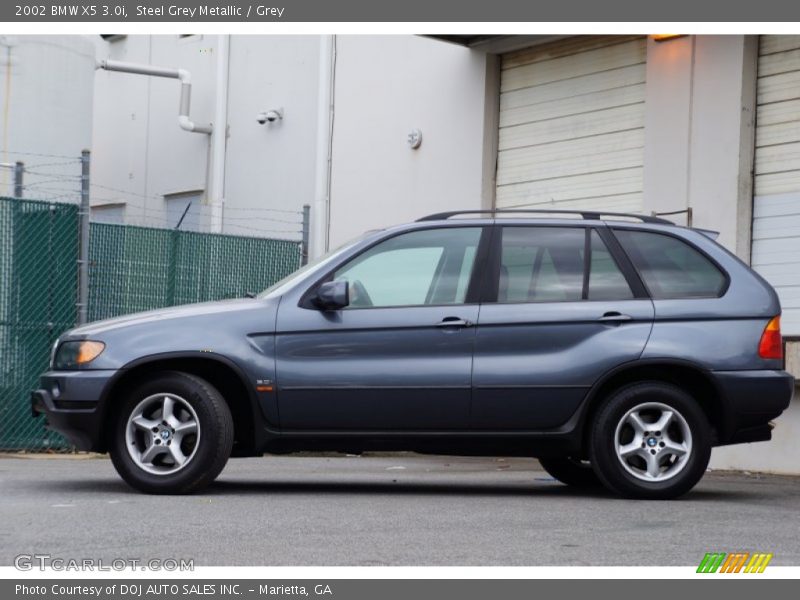 Steel Grey Metallic / Grey 2002 BMW X5 3.0i