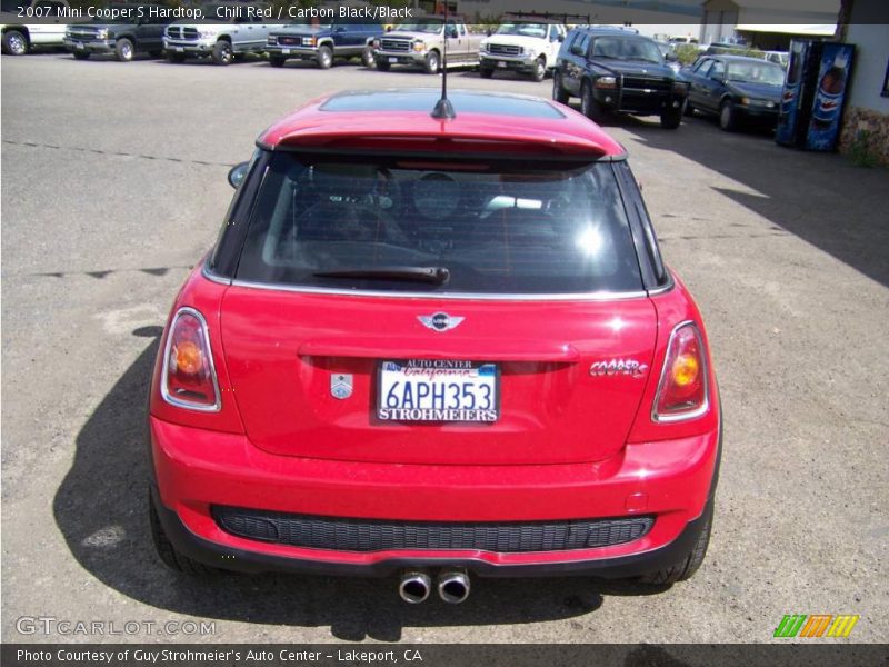 Chili Red / Carbon Black/Black 2007 Mini Cooper S Hardtop