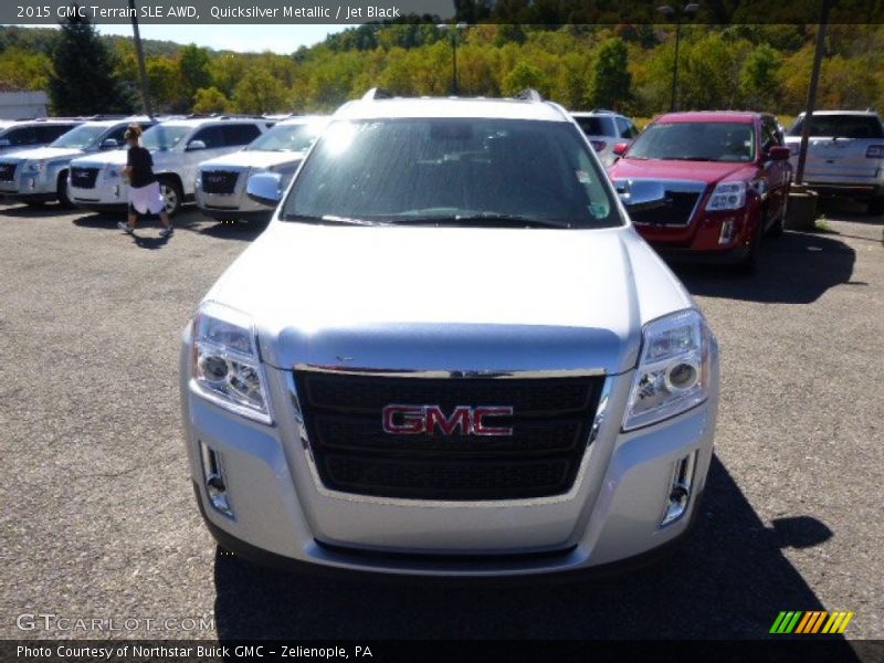 Quicksilver Metallic / Jet Black 2015 GMC Terrain SLE AWD