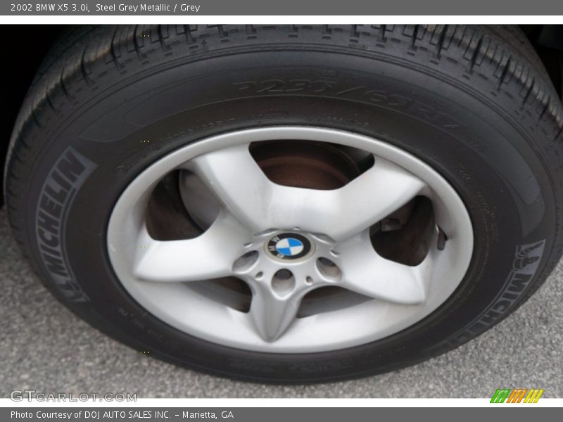 Steel Grey Metallic / Grey 2002 BMW X5 3.0i