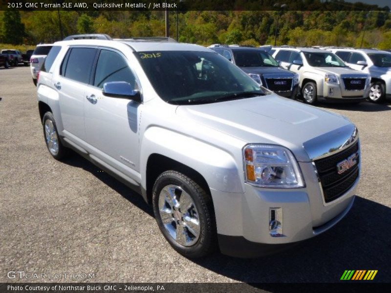 Quicksilver Metallic / Jet Black 2015 GMC Terrain SLE AWD