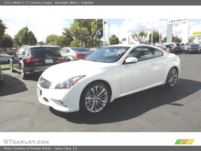Moonlight White / Graphite 2011 Infiniti G 37 Journey Coupe