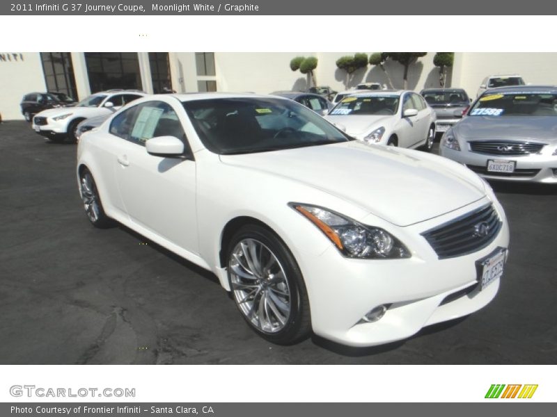 Moonlight White / Graphite 2011 Infiniti G 37 Journey Coupe