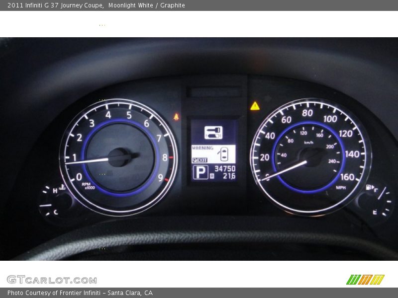Moonlight White / Graphite 2011 Infiniti G 37 Journey Coupe