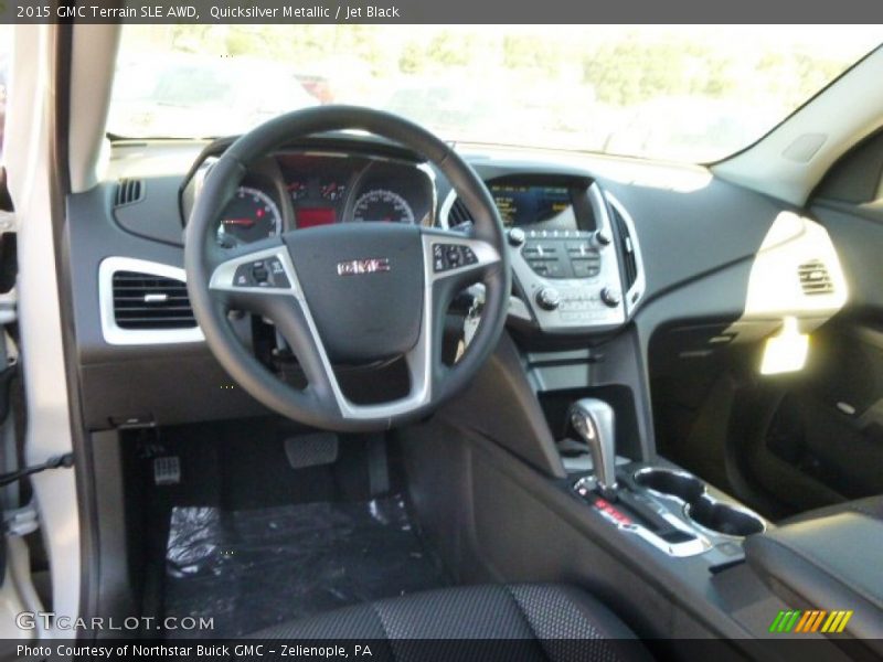 Quicksilver Metallic / Jet Black 2015 GMC Terrain SLE AWD