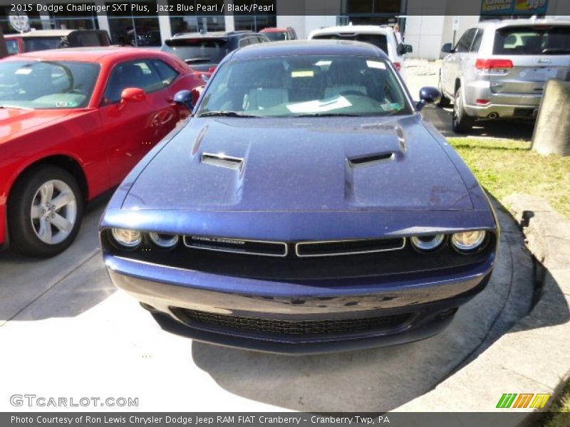 Jazz Blue Pearl / Black/Pearl 2015 Dodge Challenger SXT Plus