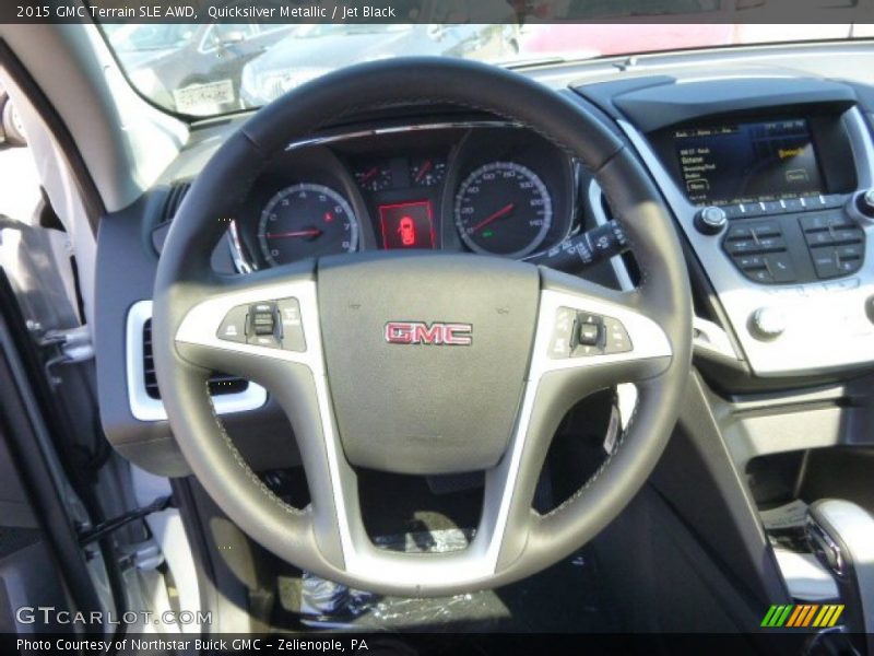 Quicksilver Metallic / Jet Black 2015 GMC Terrain SLE AWD