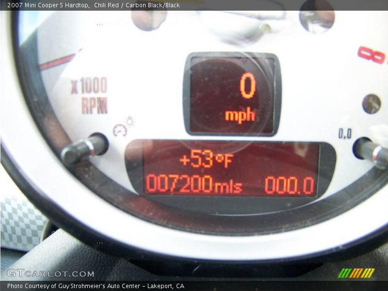 Chili Red / Carbon Black/Black 2007 Mini Cooper S Hardtop