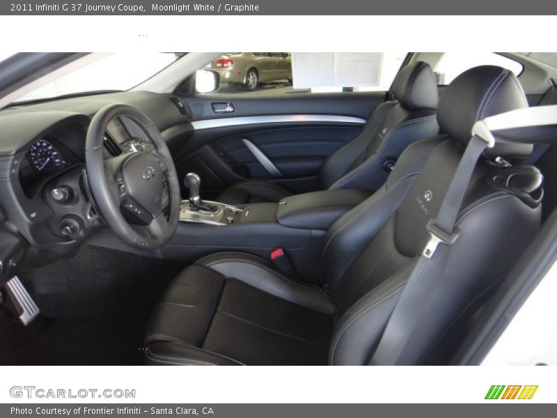 Moonlight White / Graphite 2011 Infiniti G 37 Journey Coupe