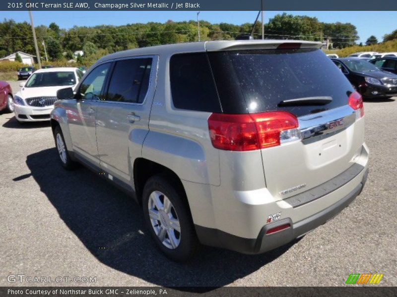 Champagne Silver Metallic / Jet Black 2015 GMC Terrain SLE AWD
