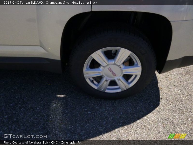 Champagne Silver Metallic / Jet Black 2015 GMC Terrain SLE AWD